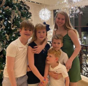 Katie Louise Gaffigan with her four siblings.